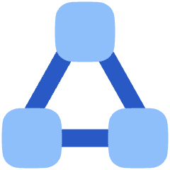 Hierarchy 3 Icon from Plump Flat Set