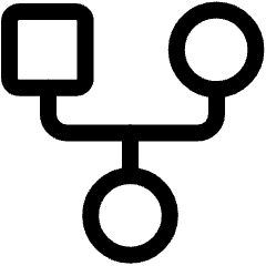 Hierarchy Family History Tree Icon from Plump Line Set