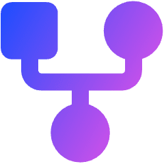 Hierarchy Family History Tree Icon from Plump Gradient Set