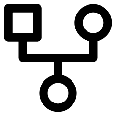 Hierarchy Family History Tree Icon from Core Line Set