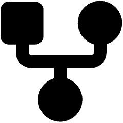 Hierarchy Family History Tree Icon from Plump Solid Set