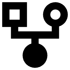 Hierarchy Family History Tree Icon from Sharp Remix Set