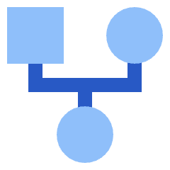 Hierarchy Family History Tree Icon from Sharp Flat Set