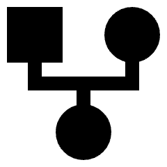 Hierarchy Family History Tree Icon from Sharp Solid Set