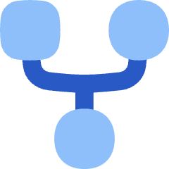 Hierarchy Family History Tree Icon from Flex Flat Set