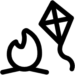 Lohri Kite Icon from Ultimate Regular Set