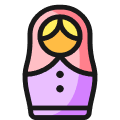 History Babushka 1 Icon from Ultimate Colors Set