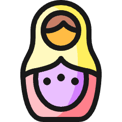History Babushka Icon from Ultimate Colors Set