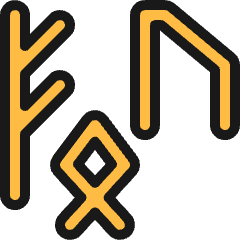 History Caveman Symbols Icon from Ultimate Colors Set