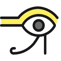 History Eye Mythology Icon from Ultimate Colors Set