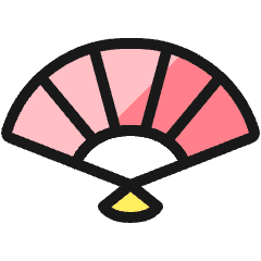 History Fan Icon from Ultimate Colors Set