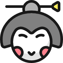 History Geisha Icon from Ultimate Colors Set