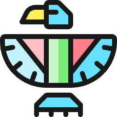 History Indian Eagle Icon from Ultimate Colors Set