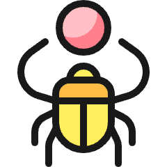History Silk Bug Icon from Ultimate Colors Set