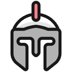 History Spartan Mask Icon from Ultimate Colors Set