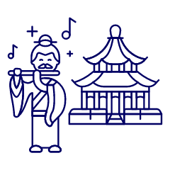 Ancient Asian Illustration from UX Line Set