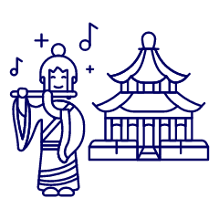 Ancient Asian Illustration from UX Line Set