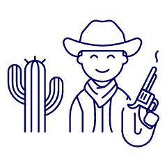 Cowboy 1 Illustration from UX Line Set