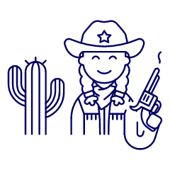 Cowboy 2 Illustration from UX Line Set