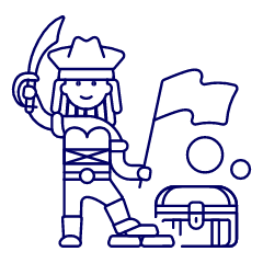 Pirate Loot 2 Illustration from UX Line Set
