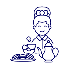 Tea Time 1 1 Illustration from UX Line Set