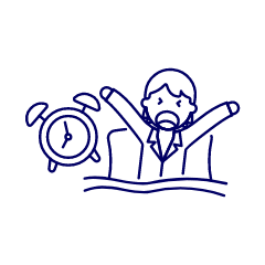 Wake Up 1 Illustration from UX Line Set
