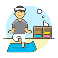 Yoga 1 2 Illustration from UX Colors Set