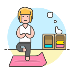 Yoga 1 4 Illustration from UX Colors Set