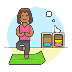 Yoga 1 6 Illustration from UX Colors Set