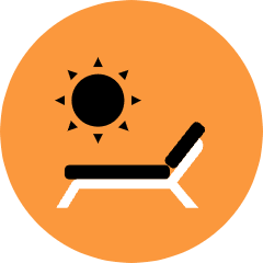 Beach Chair Icon from Kameleon Pop Set