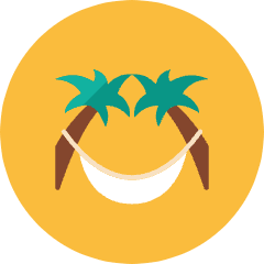 Hammock Icon from Kameleon Colors Set