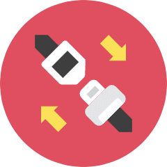 Safety Belt Icon from Kameleon Colors Set