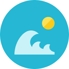 Wave Icon from Kameleon Colors Set