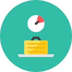Weigh Scale Icon from Kameleon Colors Set