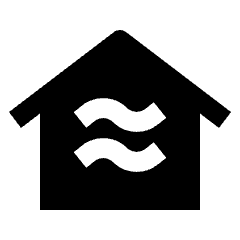 Aq Indoor Fill Icon from Outlined Fill - Streamline Material Set