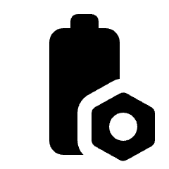 Battery Profile Alt Fill Icon from Rounded Fill - Material Pro Set