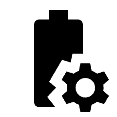 Battery Profile Fill Icon from Outlined Fill - Streamline Material Set