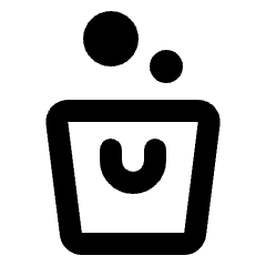 Cleaning Bucket Icon from Rounded Line - Streamline Material Set