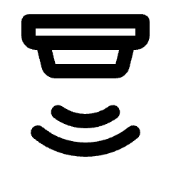 Detector Icon from Rounded Line - Streamline Material Set