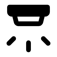 Detector Alarm Fill Icon from Rounded Fill - Material Pro Set