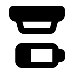 Detector Battery Fill Icon from Rounded Fill - Material Pro Set