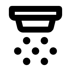 Detector Co Icon from Rounded Line - Streamline Material Set