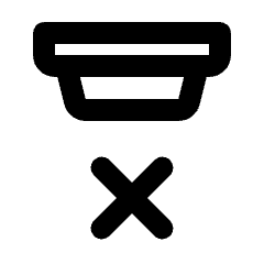 Detector Offline Icon from Rounded Line - Material Pro Set