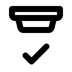 Detector Status Icon from Rounded Line - Streamline Material Set