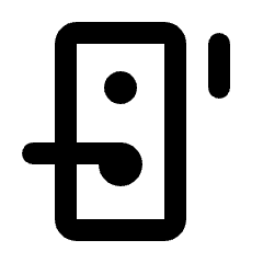 Door Sensor Icon from Rounded Line - Streamline Material Set