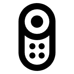 Google Tv Remote Icon from Rounded Line - Streamline Material Set