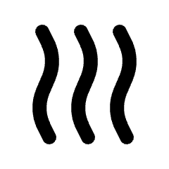 Heat Icon from Rounded Line - Streamline Material Set