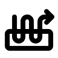 Heat Pump Balance Icon from Rounded Line - Streamline Material Set