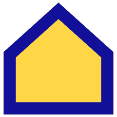 Home 1 Icon from Sharp Pop Set