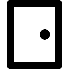 Home Door Icon from Micro Line Set